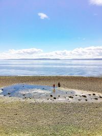 Scenic view of beach