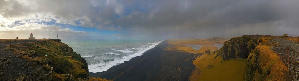 Panoramic view of sea against sky