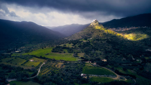 Scenic view of a castle against sky