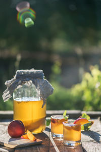 Close-up of drink on table