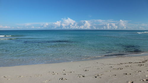 Scenic view of sea against sky
