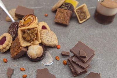 Close-up of sweet food on table