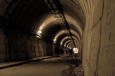 Illuminated tunnel