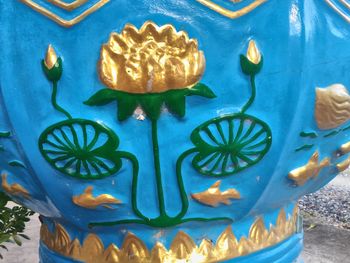 Close-up of floral pattern