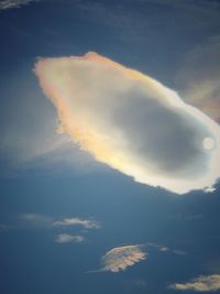 Low angle view of clouds in sky