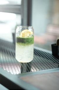 Close-up of drink on table