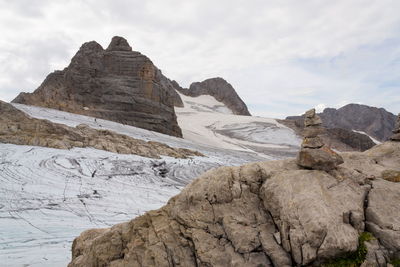 Rock formations against sky