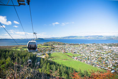 Sky gondola in rotorua, new zealand