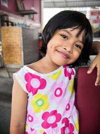 Portrait of smiling girl