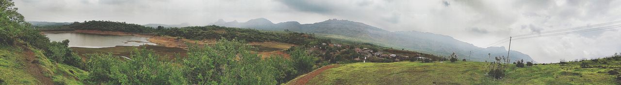 Panoramic view of landscape against sky