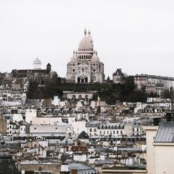 Basilique du sacré coeur from paris rooftop