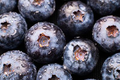 Full frame shot of blueberries