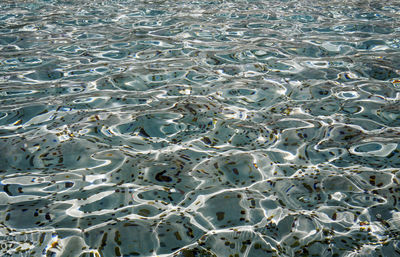 Full frame shot of rippled water at trevi fountain