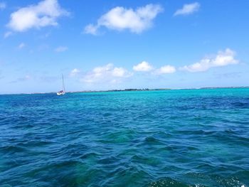 Scenic view of sea against sky