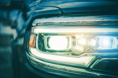 Close-up of vintage car