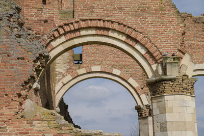 Low angle view of historical building