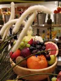 Close-up of apples in basket