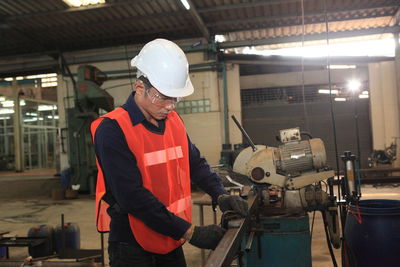 Man working in factory