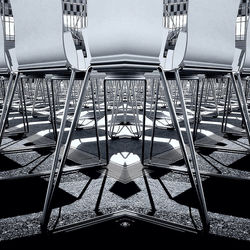 Close-up of chair on table