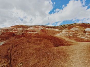 Scenic view of mountain against sky