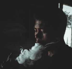 Woman looking at camera