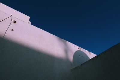 Low angle view of building against clear sky