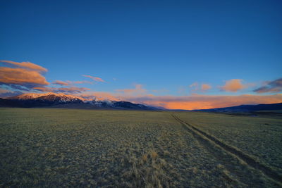 Sunset in the madison valley