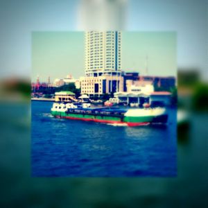 View of boats in water