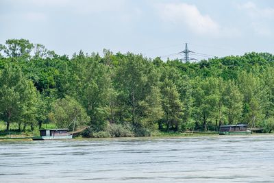 Scenic view of river against sky