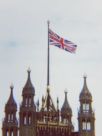 Low angle view of building against sky