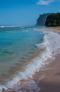 Scenic view of sea against sky