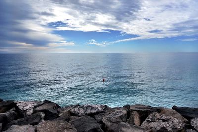 Scenic view of sea against sky