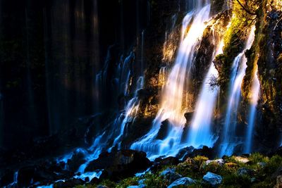 River flowing through rocks