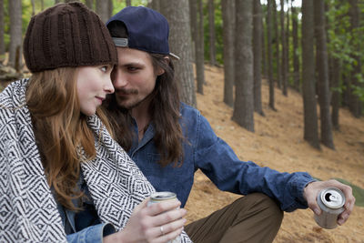 Portrait of an attractive young couple