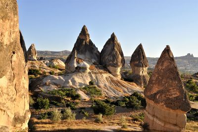 View of rock formations