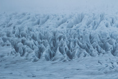 Full frame shot of frozen water