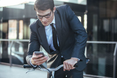 Young man using mobile phone