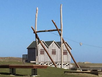 House against clear sky