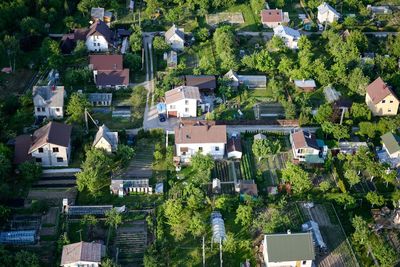 Residential buildings in city