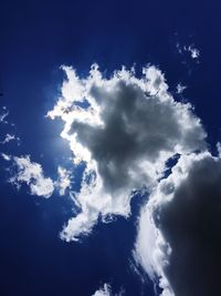 Low angle view of clouds in sky