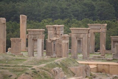 View of old ruins