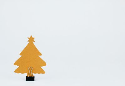 Christmas tree against white background