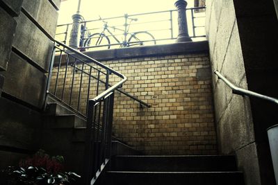 Low angle view of staircase in building