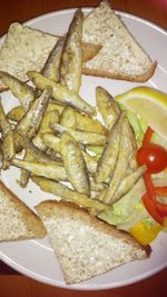 Close-up of food in plate