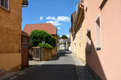 Street amidst buildings against sky