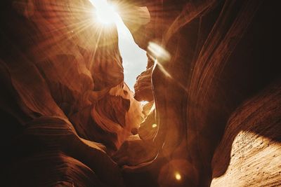 Rock formations in cave