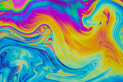Full frame shot of multi colored water