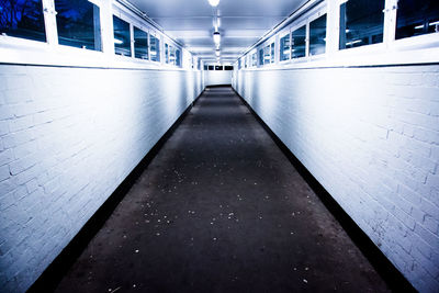 Empty corridor of building