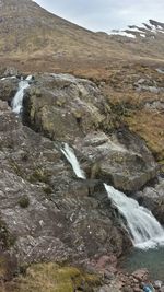 River flowing through rocks