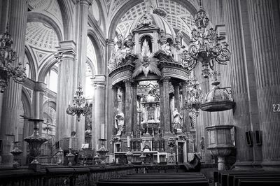 Interior of church